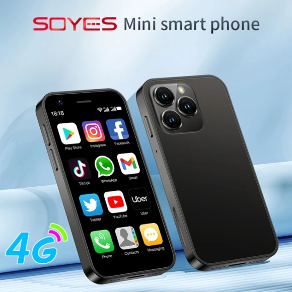 Mobile phone, Black — Smartphones, SOYES