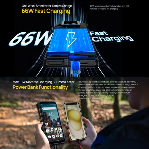 Rugged smartphone, 12GB RAM + 256GB storage — Smartphones, Ulefone