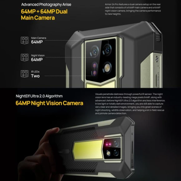 Rugged smartphone, 12GB RAM + 256GB storage — Smartphones, Ulefone