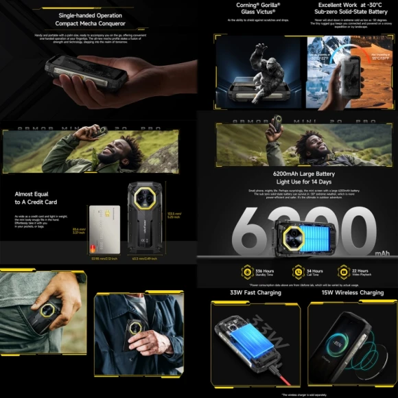 Rugged Smartphone 8GB RAM + 256GB Storage — Smartphones, Ulefone