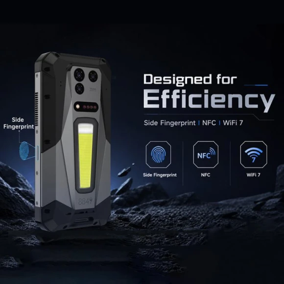 Rugged Smartphone with Projector, 18GB RAM + 512GB Storage, Black — Smartphones, Unihertz