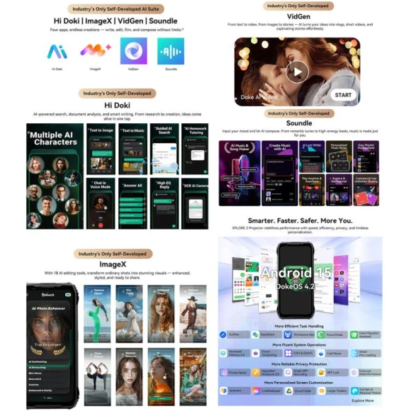 Android Smartphone with Projector, 6.73-inch AMOLED Display — Smartphones, Blackview