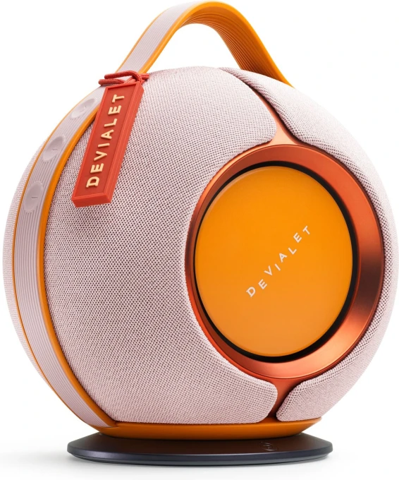 Mania Cloud Pink Rose Bloom Portable Smart Speaker with Cocoon Gift Case — Smart Speaker, Devialet