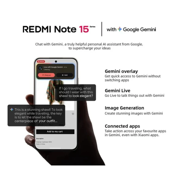 Redmi Note 15 Pro 5G 8GB RAM + 512GB — Smartphones, Xiaomi