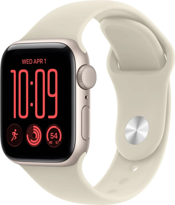 Smartwatch, 44 mm, Starlight Aluminum Case with Sand Sport Band — Smart Watch, Apple