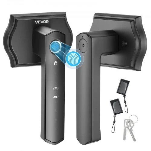 Matte Black Fingerprint Door Lock Set — Smart Lock, VEVOR