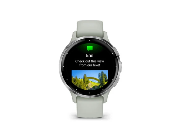 Smart Watch, Silver Bezel, Sage Gray Case — Smart Watch, Garmin