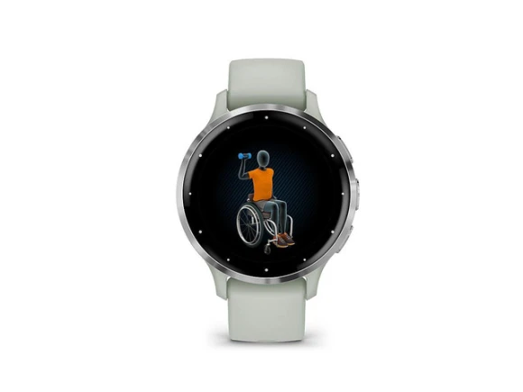 Smart Watch, Silver Bezel, Sage Gray Case — Smart Watch, Garmin