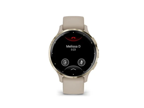 Smart Watch, Soft Gold Bezel and French Gray Case — Smart Watch, Garmin