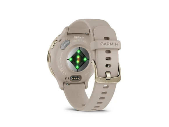 Smart Watch, Soft Gold Bezel and French Gray Case — Smart Watch, Garmin