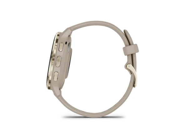Smart Watch, Soft Gold Bezel and French Gray Case — Smart Watch, Garmin