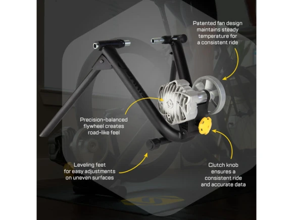 Indoor bike trainer with included speed sensor — Connected Equipment, Saris