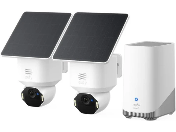 4K Solar-Powered Security Camera Kit with Built-In Storage — Security Camera, eufy