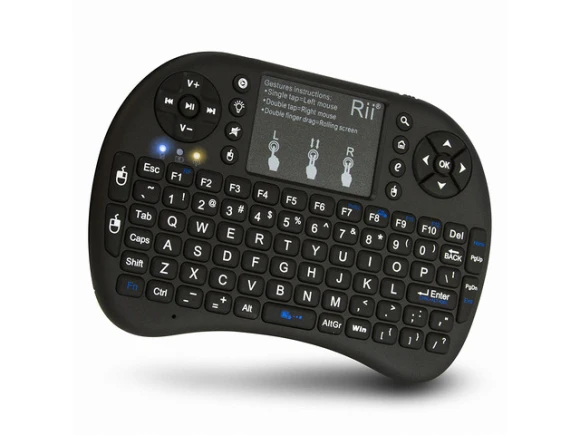 Mini Bluetooth Keyboard with Touchpad, Black — Bluetooth Keyboard, Rii