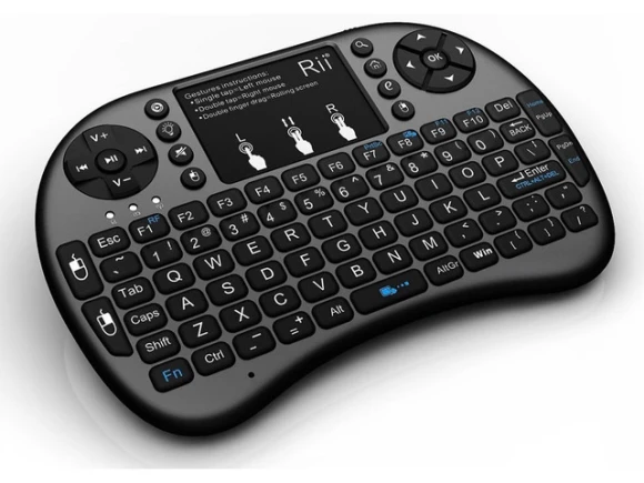 Mini Bluetooth Keyboard with Touchpad, Black — Bluetooth Keyboard, Rii