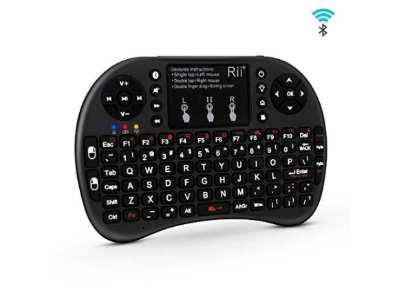Mini Bluetooth Keyboard with Touchpad, Black — Bluetooth Keyboard, Rii