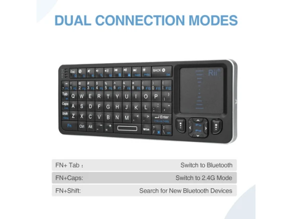 Mini Wireless Keyboard — Bluetooth Keyboard, Rii