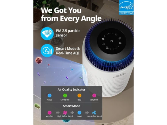 White Air Purifier — Air Purifier, TEMAGICH