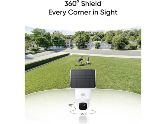 Wireless Security Camera, 2-Cam Kit, White — Security Camera, eufy