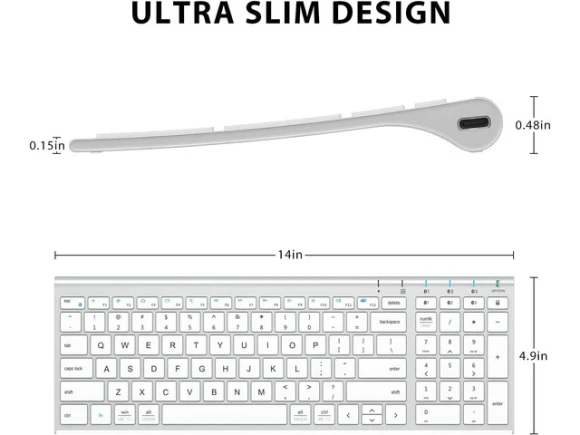 Bluetooth Keyboard, Full Size — Bluetooth Keyboard, iClever