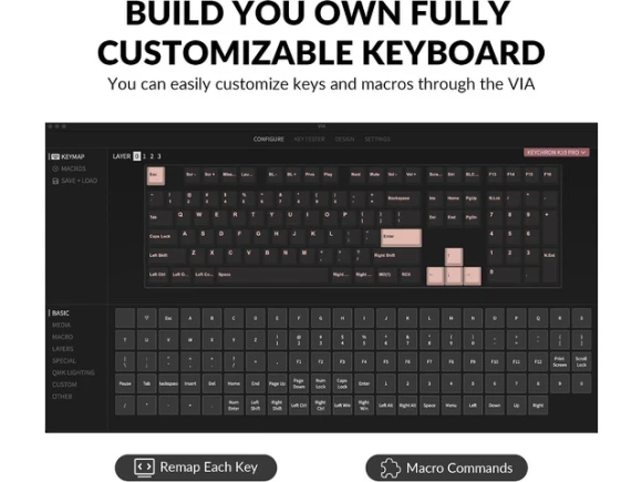 Full-Size Mechanical Keyboard — Bluetooth Keyboard, Keychron