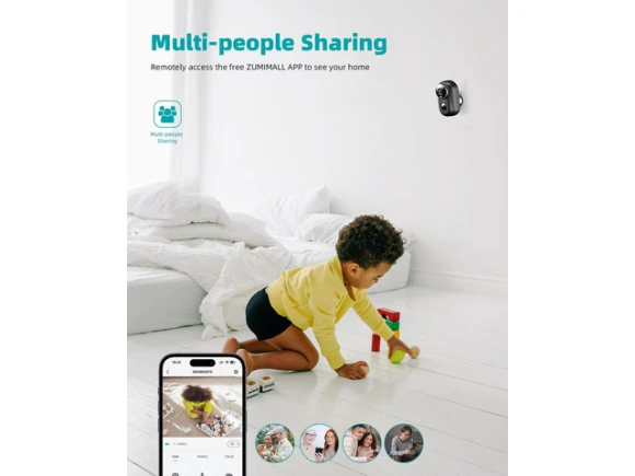 Magnetic Mount Battery-Powered Security Camera — Security Camera, ZUMIMALL
