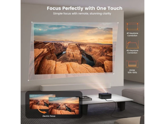 1080P Portable Projector — Smart Projector, ONOAYO
