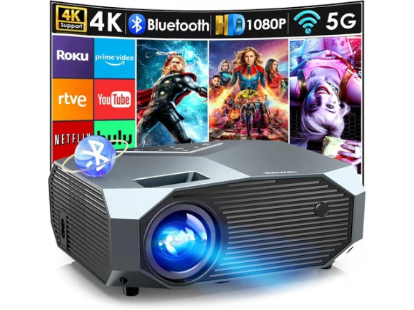 1080P Projector with WiFi and Bluetooth — Smart Projector, Explus-C