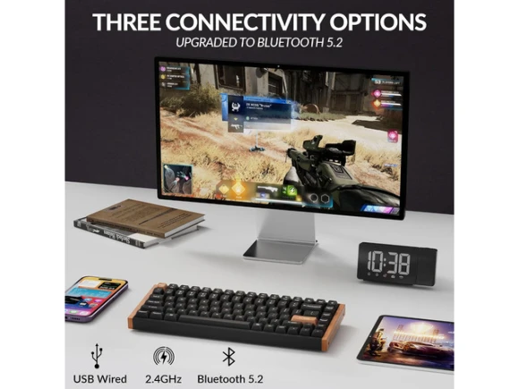 Hall Effect Keyboard with RGB Lighting — Bluetooth Keyboard, Keychron