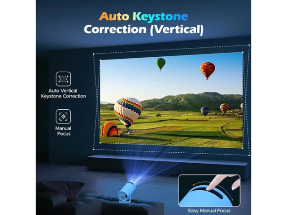 Projector with WiFi, Bluetooth, and 4K support — Smart Projector, Explus-C