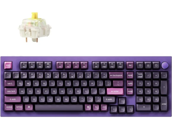 Purple 96% Mechanical Keyboard — Bluetooth Keyboard, Keychron
