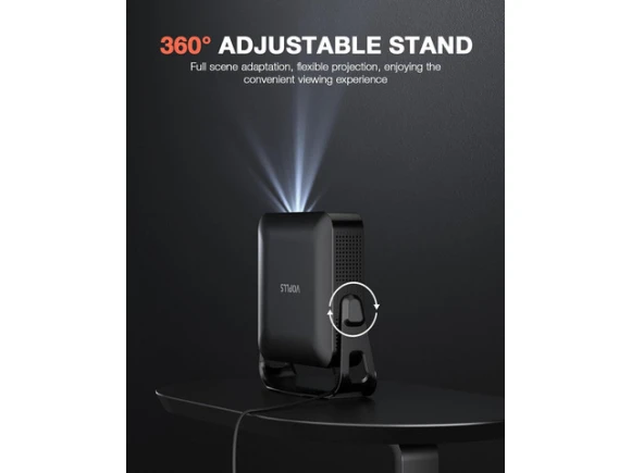 Black Mini Projector — Smart Projector, Explus-C