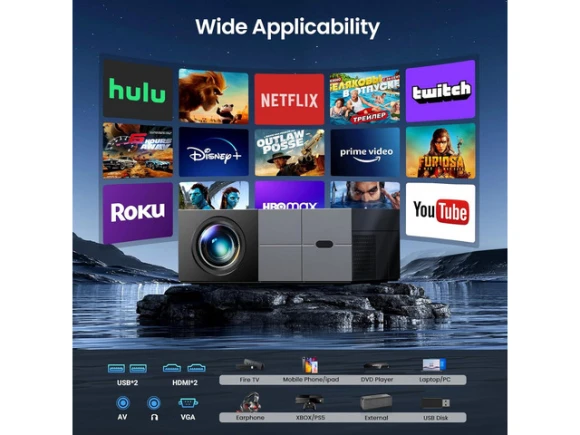 Grey Projector with screen — Smart Projector, Explus-C