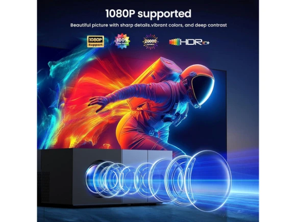 Grey Projector with screen — Smart Projector, Explus-C