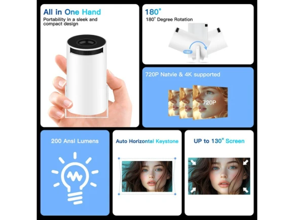 Mini Projector — Smart Projector, Explus-C