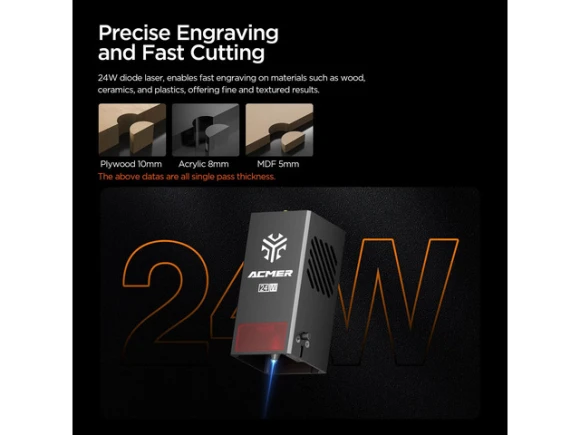 P3 24W Laser Engraver — Laser Engraver, ACMER