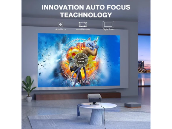 Projector with omnidirectional rotating stand — Smart Projector, Explus-C