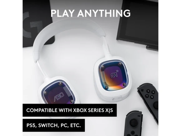 White Gaming Headset — Wireless Earbuds, Astro Gaming