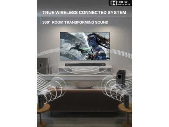 5.1-Channel Surround Soundbar System — Sound Bar, Heightele