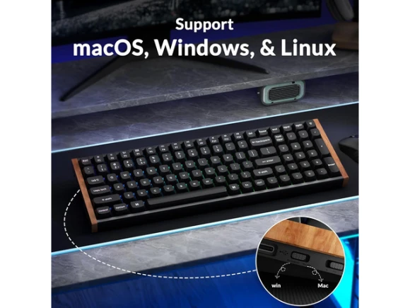 96% Compact Mechanical Keyboard — Bluetooth Keyboard, Keychron
