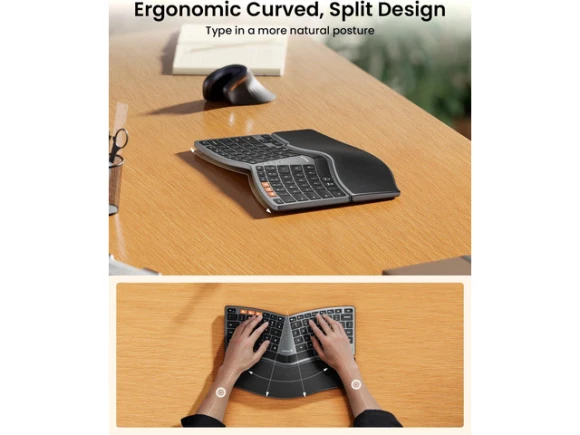 Bluetooth Ergonomic Keyboard — Bluetooth Keyboard, ProtoArc