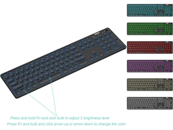 Full-Size Wireless Bluetooth Keyboard — Bluetooth Keyboard, Arteck