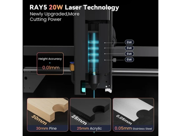 Ray5 Laser Engraver, Black — Laser Engraver, LONGER