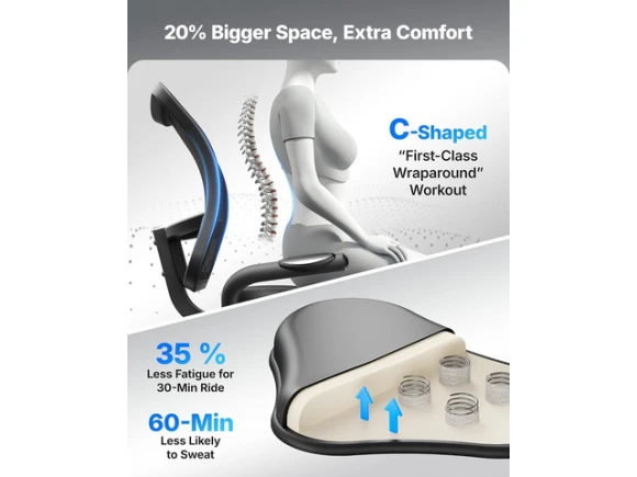 Recumbent Exercise Bike — Connected Equipment, MERACH