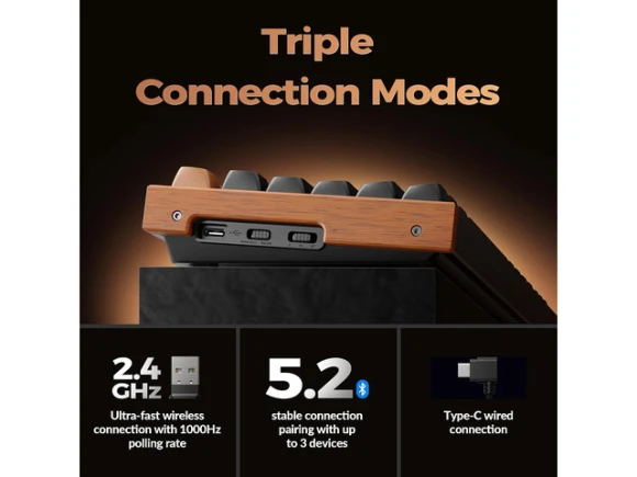 TKL Wireless Mechanical Keyboard — Bluetooth Keyboard, Keychron