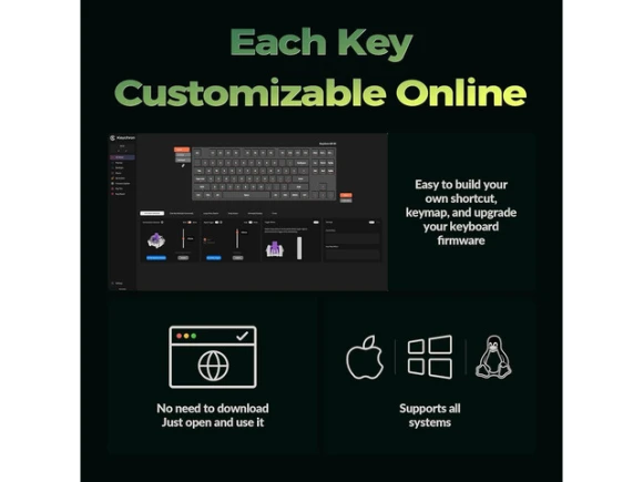Wireless Mechanical Keyboard, TKL — Bluetooth Keyboard, Keychron