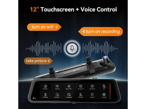 3-Channel Dash Cam, Bumper Version — Dash Cam, WOLFBOX
