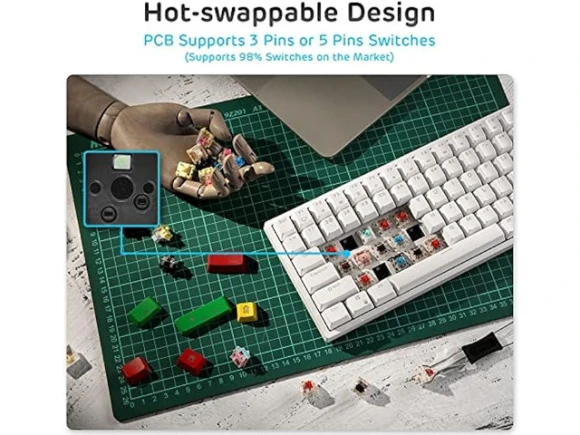 75% Mechanical Keyboard — Bluetooth Keyboard, RK ROYAL KLUDGE