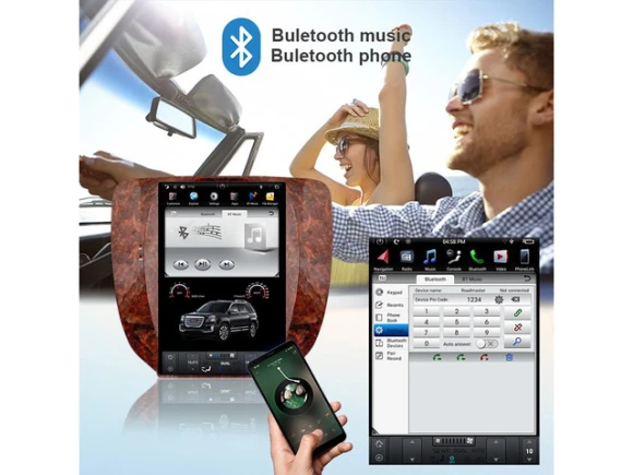 Android Car Stereo for GMC Yukon 2007–2012 / Chevy Tahoe Silverado 2007–2012, Black — Car Infotainment System, KSPIV