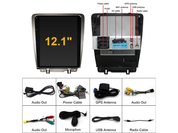 Car Stereo for Ford Mustang, 2010–2014 — Car Infotainment System, KSPIV